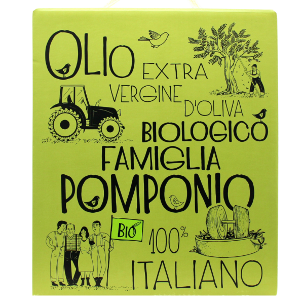 Olivenöl extra vergine BIO Pomponio 3l Bag in Box