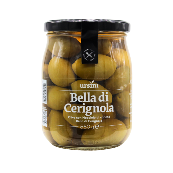 Bella di Cerignola Oliven - Ursini 550g_Delikatessen Pföstl