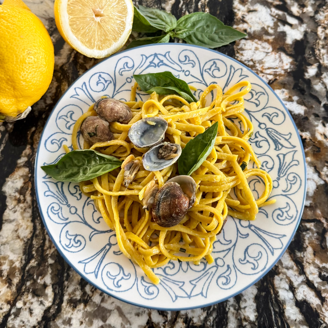 Rezept: Zitronen-Spaghetti mit Venusmuscheln